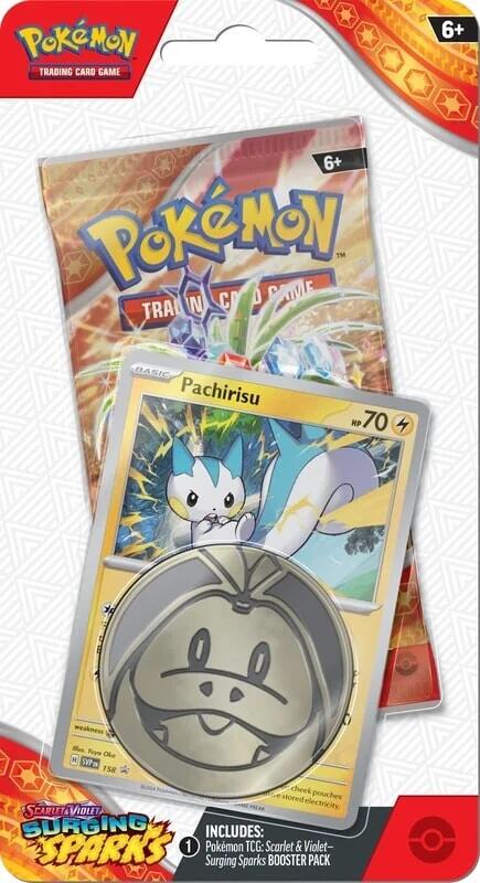 Pokémon Scarlet & Violet: Surging Sparks - Single Pack Blister (Parchirisu) Pokemon Sealed Pokémon   