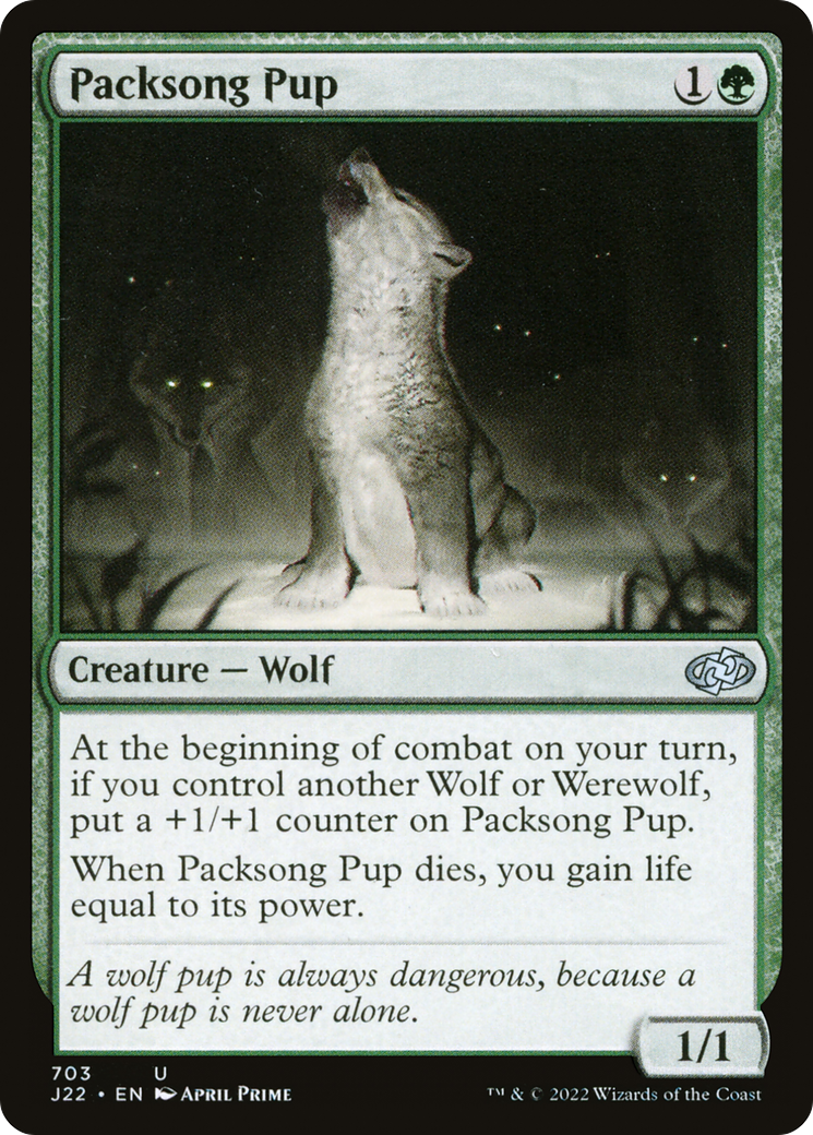 Packsong Pup (J22-703) [Jumpstart 2022] MTG Single Wizards of the Coast
