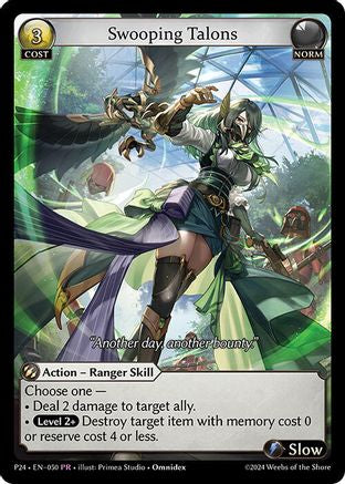 Swooping Talons (050) [Promotional Cards] Foil Grand Archive Single Weebs of the Shore