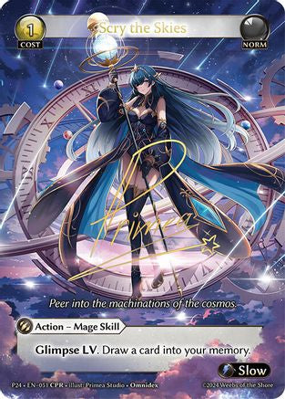 Scry the Skies (CPR) (051) [Promotional Cards] Foil Grand Archive Single Weebs of the Shore