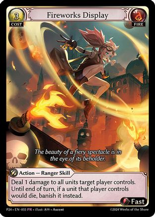 Fireworks Display (055) [Promotional Cards] Grand Archive Single Weebs of the Shore
