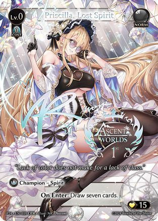 Priscilla, Lost Spirit (CPR) (059) [Promotional Cards] Grand Archive Single Weebs of the Shore