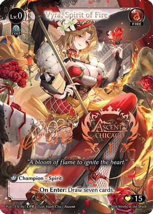 Vyra, Spirit of Fire (CPR) (067) [Promotional Cards] Foil Grand Archive Single Weebs of the Shore