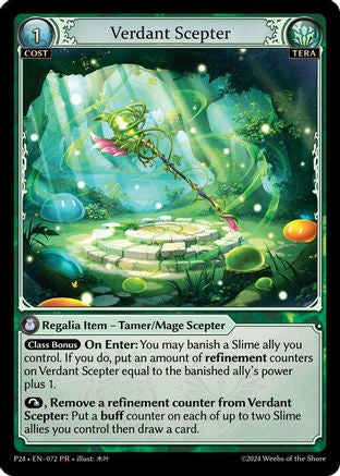 Verdant Scepter (072) [Promotional Cards] Foil Grand Archive Single Weebs of the Shore