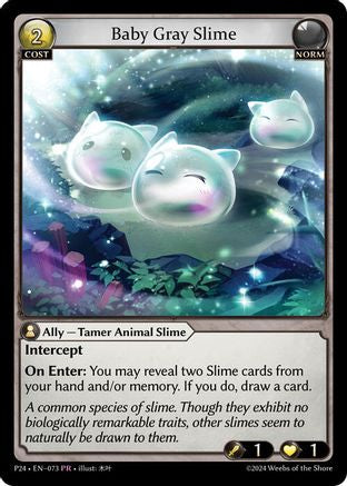 Baby Gray Slime (073) [Promotional Cards] Foil Grand Archive Single Weebs of the Shore