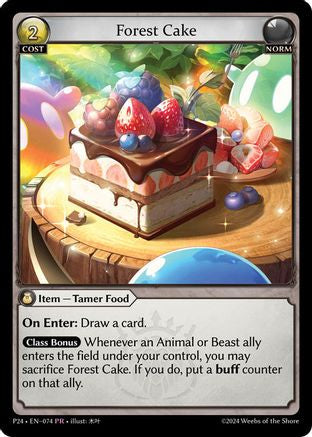 Forest Cake (074) [Promotional Cards] Grand Archive Single Weebs of the Shore