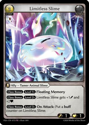 Limitless Slime (075) [Promotional Cards] Foil Grand Archive Single Weebs of the Shore