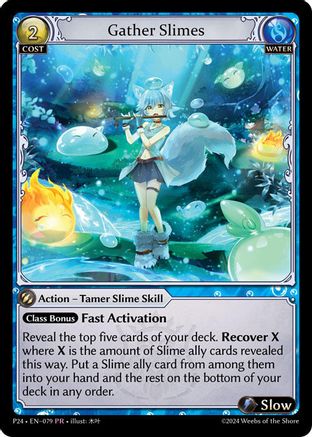 Gather Slimes (079) [Promotional Cards] Foil Grand Archive Single Weebs of the Shore