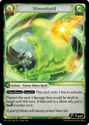 Slimeshield (082) [Promotional Cards] Foil Grand Archive Single Weebs of the Shore