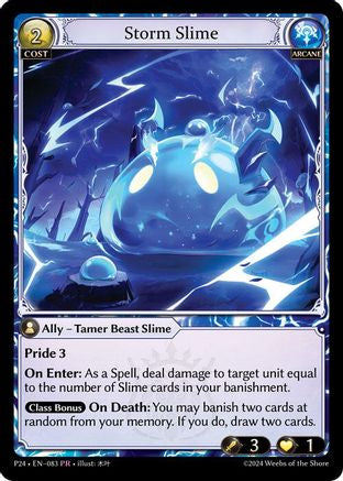 Storm Slime (083) [Promotional Cards] Grand Archive Single Weebs of the Shore