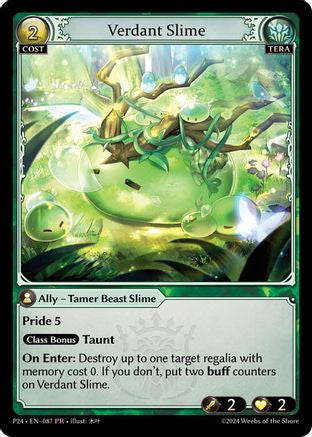 Verdant Slime (087) [Promotional Cards] Grand Archive Single Weebs of the Shore