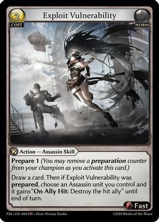 Exploit Vulnerability (094) [Promotional Cards] Foil Grand Archive Single Weebs of the Shore