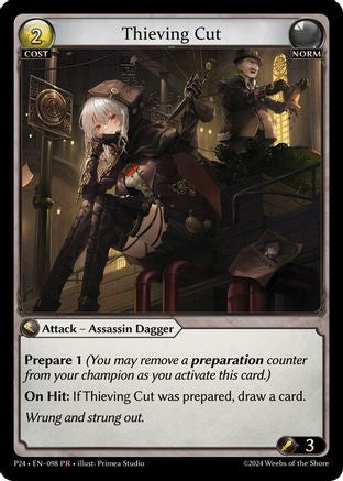 Thieving Cut (098) [Promotional Cards] Grand Archive Single Weebs of the Shore