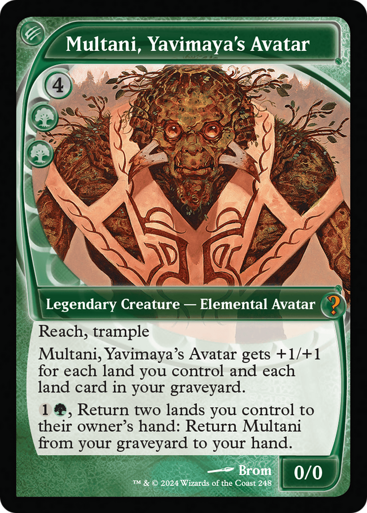 Multani, Yavimaya's Avatar (Future Sight) (MB2-248) [Mystery Booster] Mystery Booster 2 Foil MTG Single Wizards of the Coast