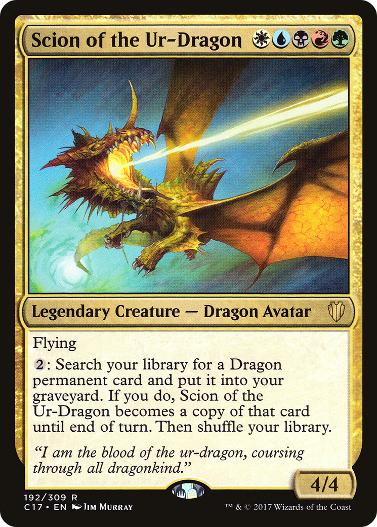 Scion of the Ur-Dragon (C17-192) [Commander 2017] MTG Single Wizards of the Coast