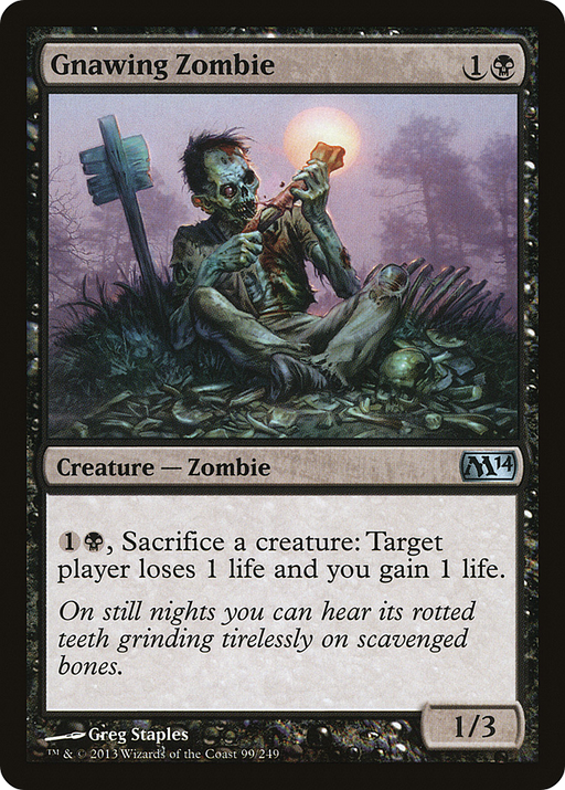 Gnawing Zombie (M14-099) [Magic 2014] MTG Single Wizards of the Coast
