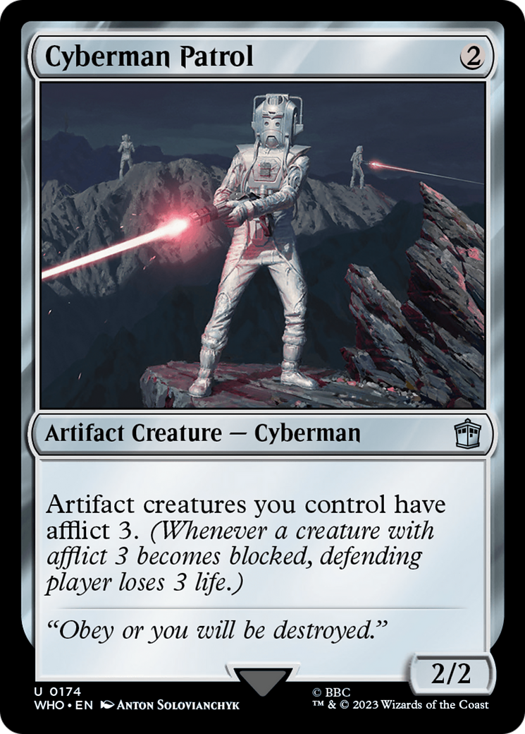 Cyberman Patrol (WHO-174) [Doctor Who] MTG Single Wizards of the Coast