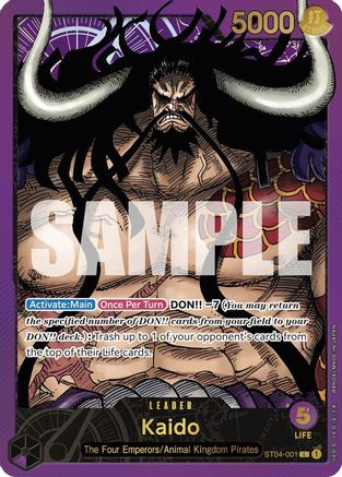 Kaido (Premium Card Collection -Leader Collection-) (ST04-001) [One Piece Promotion Cards] Foil One Piece Single Bandai