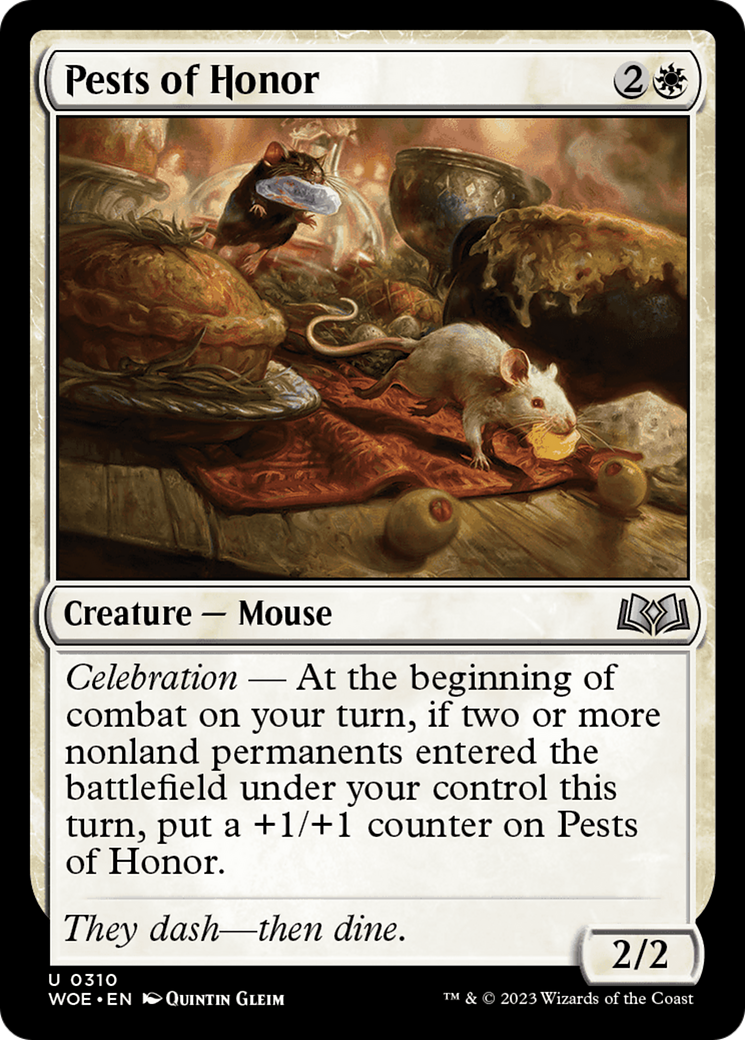Pests of Honor (WOE-310) [Wilds of Eldraine] Foil MTG Single Wizards of the Coast