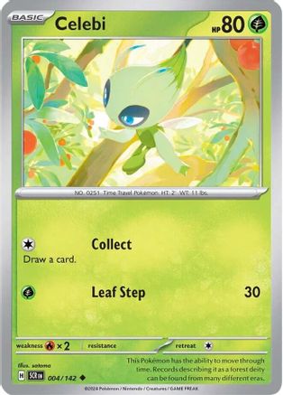Celebi (4) Reverse Holofoil [SV: Stellar Crown] Pokemon Single Pokémon
