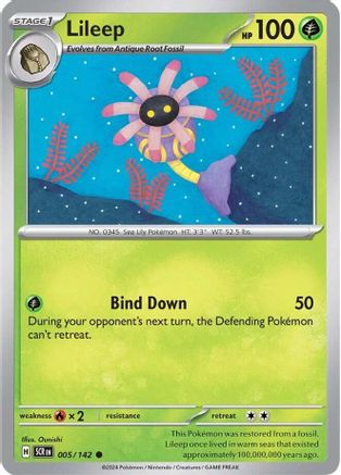 Lileep - 005/142 [SV: Stellar Crown] Pokemon Single Pokémon