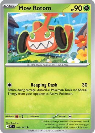 Mow Rotom (8) [SV: Stellar Crown] Pokemon Single Pokémon