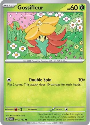 Gossifleur (10) Reverse Holofoil [SV: Stellar Crown] Pokemon Single Pokémon