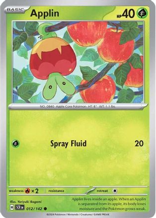 Applin (12) [SV: Stellar Crown] Pokemon Single Pokémon