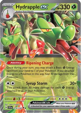 Hydrapple ex - 014/142 Holofoil [SV: Stellar Crown] Pokemon Single Pokémon