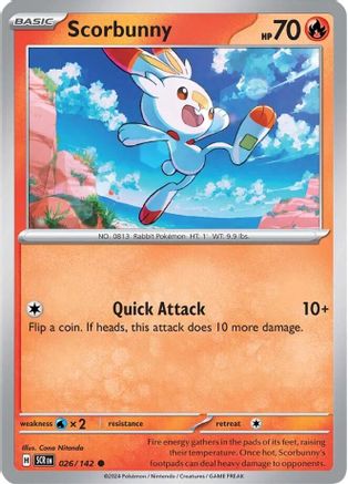 Scorbunny (26) [SV: Stellar Crown] Pokemon Single Pokémon