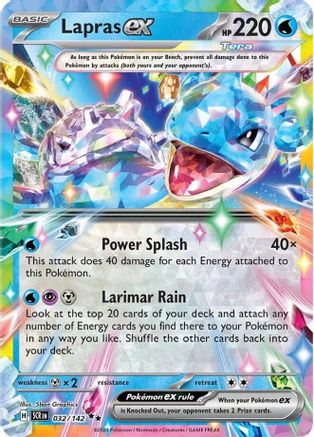 Lapras ex - 032/142 Holofoil [SV: Stellar Crown] Pokemon Single Pokémon