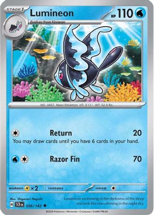Lumineon (36) [SV: Stellar Crown] Pokemon Single Pokémon