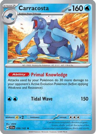 Carracosta (38) Holofoil [SV: Stellar Crown] Pokemon Single Pokémon