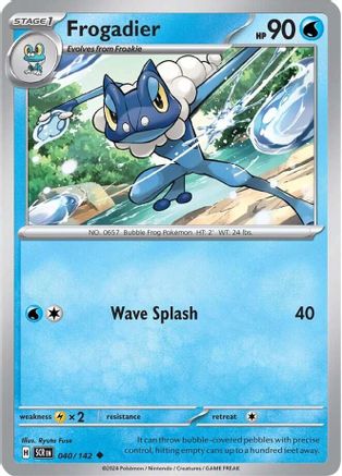 Frogadier (40) Reverse Holofoil [SV: Stellar Crown] Pokemon Single Pokémon