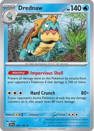 Drednaw (44) Holofoil [SV: Stellar Crown] Pokemon Single Pokémon