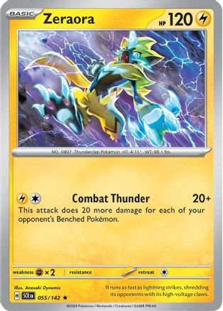 Zeraora - 055/142 Holofoil [SV: Stellar Crown] Pokemon Single Pokémon