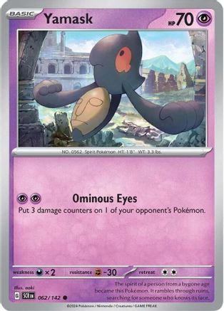 Yamask (62) [SV: Stellar Crown] Pokemon Single Pokémon