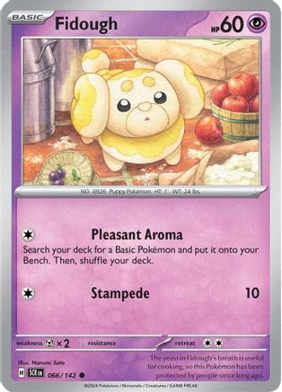 Fidough (66) Reverse Holofoil [SV: Stellar Crown] Pokemon Single Pokémon