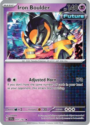 Iron Boulder (71) Holofoil [SV: Stellar Crown] Pokemon Single Pokémon