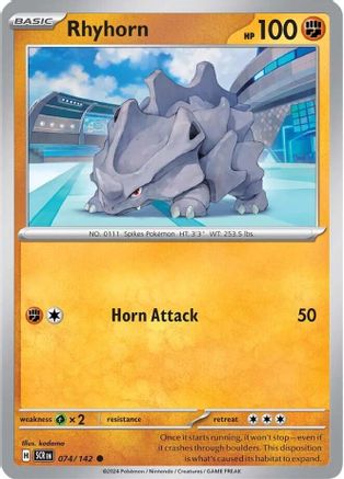 Rhyhorn (74) [SV: Stellar Crown] Pokemon Single Pokémon