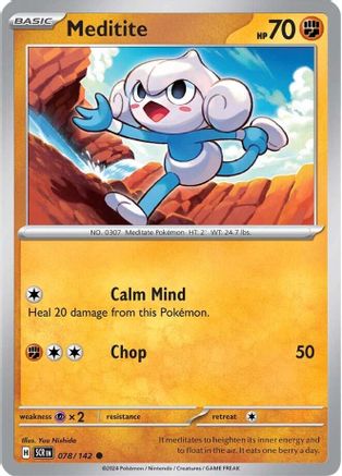 Meditite - 078/142 [SV: Stellar Crown] Pokemon Single Pokémon