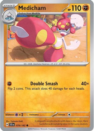Medicham (79) Reverse Holofoil [SV: Stellar Crown] Pokemon Single Pokémon