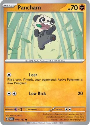 Pancham (85) Reverse Holofoil [SV: Stellar Crown] Pokemon Single Pokémon