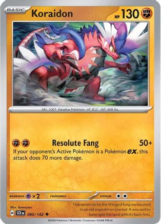 Koraidon (90) Reverse Holofoil [SV: Stellar Crown] Pokemon Single Pokémon
