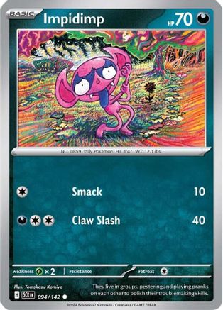 Impidimp (94) [SV: Stellar Crown] Pokemon Single Pokémon