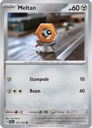 Meltan - 102/142 Reverse Holofoil [SV: Stellar Crown] Pokemon Single Pokémon