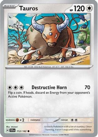 Tauros (112) [SV: Stellar Crown] Pokemon Single Pokémon