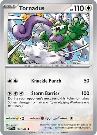Tornadus (120) Reverse Holofoil [SV: Stellar Crown] Pokemon Single Pokémon