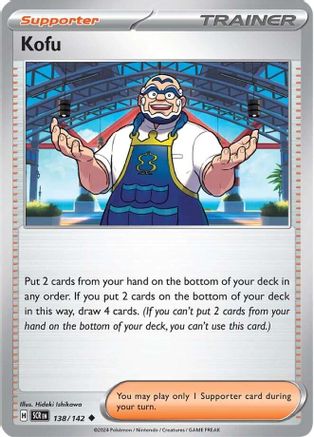 Kofu - 138/142 Reverse Holofoil [SV: Stellar Crown] Pokemon Single Pokémon