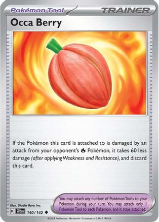 Occa Berry (140) [SV: Stellar Crown] Pokemon Single Pokémon